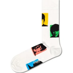 Chaussettes Happy Socks Beatles Silhouettes Blanc