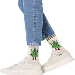 Chaussettes Happy Socks Crew Socks Happy Tree White