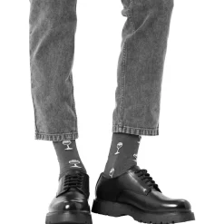 Chaussettes Happy Socks Crew Socks French Edition Wine Off White