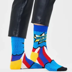 Chaussettes Happy Socks Super Mom & Dad Bleu