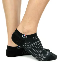 Chaussettes La Chaussette de France Boogaloo Blanc Noir