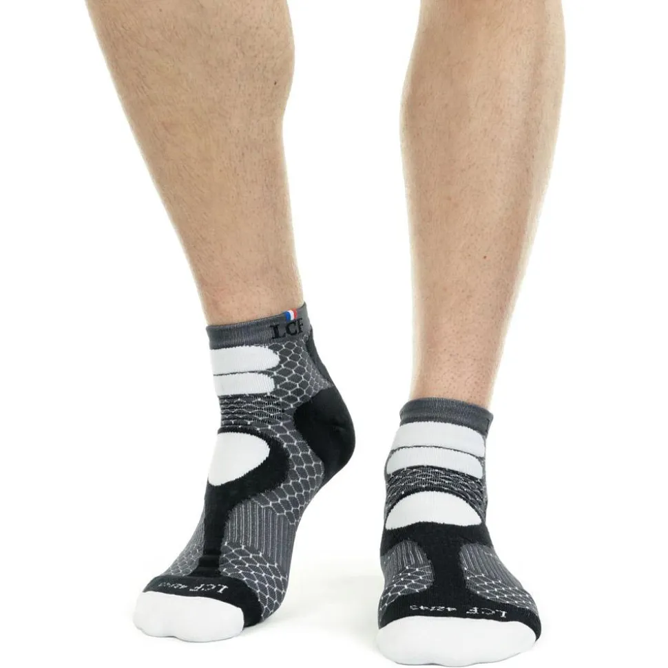 Chaussettes La Chaussette de France Nepal Gris Blanc