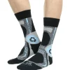 Chaussettes La Chaussette de France Rando Recycled Gris Bleu