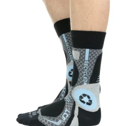Chaussettes La Chaussette de France Rando Recycled Gris Bleu