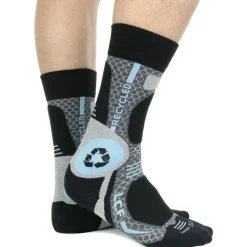 Chaussettes La Chaussette de France Rando Recycled Gris Bleu