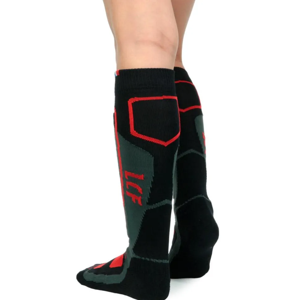 Chaussettes La Chaussette de France Grom's Noir Rouge