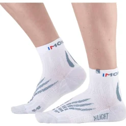Chaussettes Monnet Socquette Run X-Light Blanc Gris