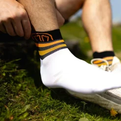 Chaussettes Sidas Run Anatomic Light Ankle White Black