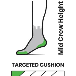Chaussettes Smartwool W's Run Targeted Cushion Mid Crew Deep Navy