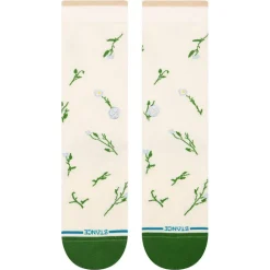 Chaussettes Stance Florals Socks Wildflower Crew Ivory