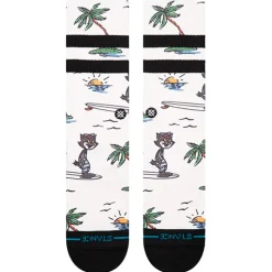 Chaussettes Stance Kids Socks Kool Kats Crew Canvas