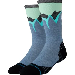 Chaussettes Stance Perf Run Wool Crew Light Cushion Sock Icy Mountain Indigo