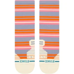Chaussettes Stance Perf Run Womens Crew Mid Cushion Sock Lennon Blue