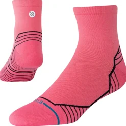 Chaussettes Stance Perf Run Womens Quarter Ultralight Cushion Sock Variegated Pink