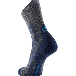 Chaussettes Therm-Ic Trekking Ultra Cool Linen Crew Bleu Marine Gris