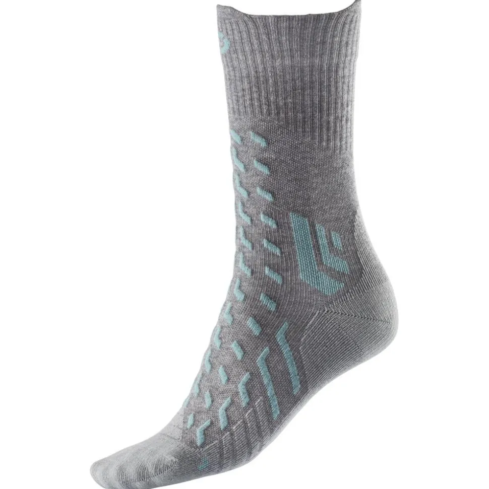 Chaussettes Therm-Ic Trekking Cool Light Crew Lady Gris Clair Turquoise