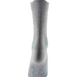 Chaussettes Therm-Ic Trekking Cool Light Crew Lady Gris Clair Turquoise