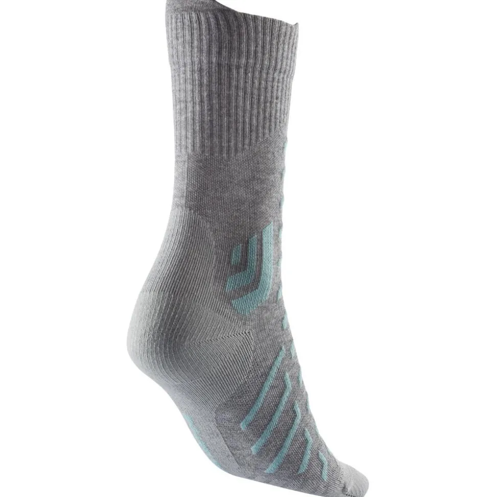 Chaussettes Therm-Ic Trekking Cool Light Crew Lady Gris Clair Turquoise