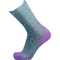 Chaussettes Therm-Ic Trekking Ultra Cool Linen Crew Lady Violet Gris