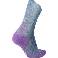 Chaussettes Therm-Ic Trekking Ultra Cool Linen Crew Lady Violet Gris