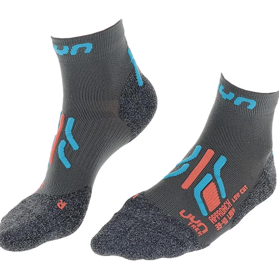 Chaussettes Uyn Lady Trekking Approach Low Cut Grey Turquoise