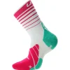 Chaussettes Uyn Runner's Five Woman White Green Fuchsia
