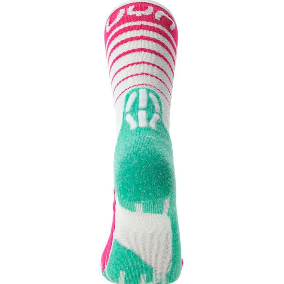 Chaussettes Uyn Runner's Five Woman White Green Fuchsia