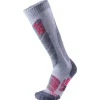 Chaussettes Uyn Ski All Mountain Lady Light Grey Melange Coral