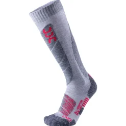 Chaussettes Uyn Ski All Mountain Lady Light Grey Melange Coral