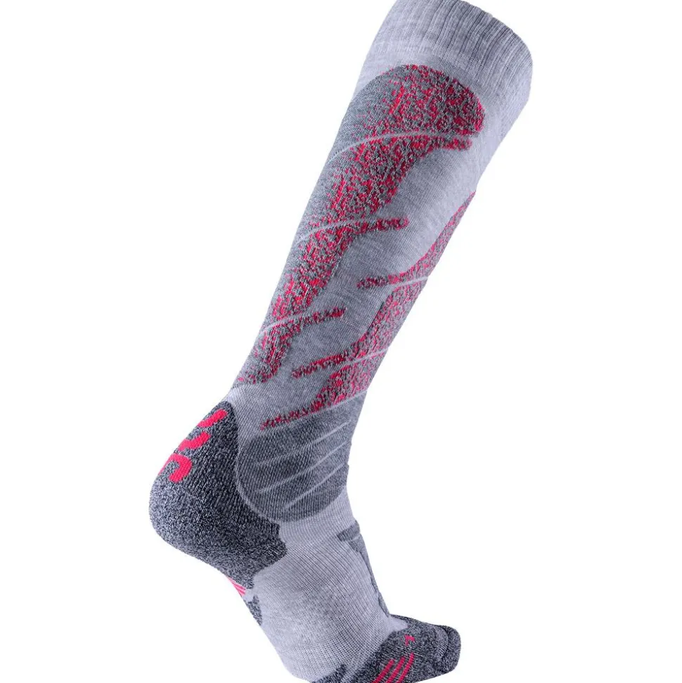 Chaussettes Uyn Ski All Mountain Lady Light Grey Melange Coral