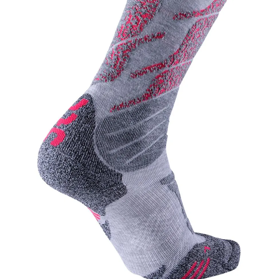 Chaussettes Uyn Ski All Mountain Lady Light Grey Melange Coral