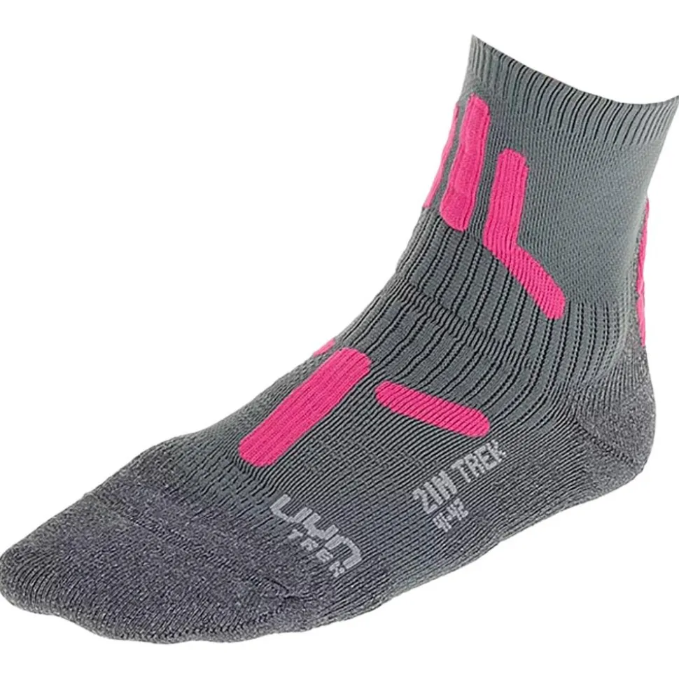 Chaussettes Uyn Trekking 2In Mid Lady Grey Pink