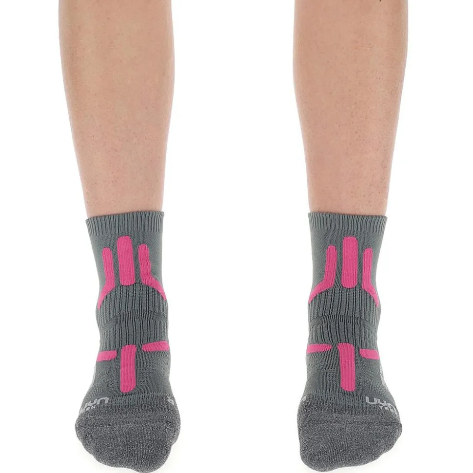 Chaussettes Uyn Trekking 2In Mid Lady Grey Pink