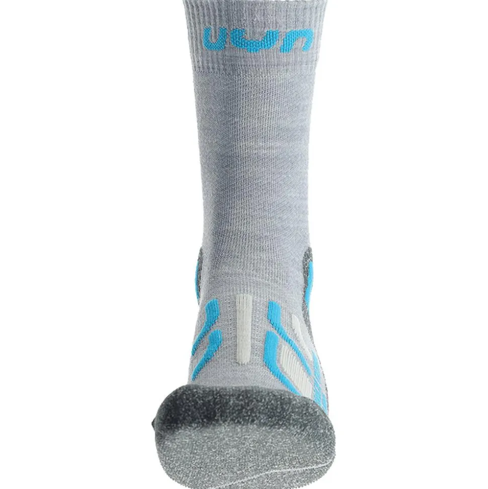 Chaussettes Uyn Trekking Approach Merino Lady Grey Turquoise