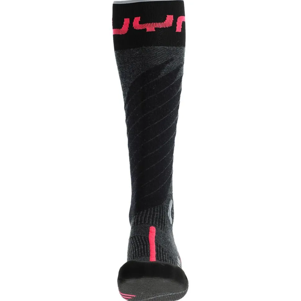 Chaussettes Uyn Woman Ski One Merino Socks Anthracite Rose