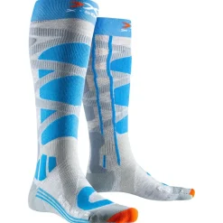 Chaussettes X Socks Ski Control 4.0 Wmn Grey Melange Turquoise
