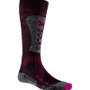 Chaussettes X Socks Ski Energizer Lt 4.0 Wmn Black Fluo Pink Stone Grey Melange