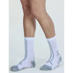 Chaussettes X Socks Trail Run Discover Crew Arctic White Pearl Grey