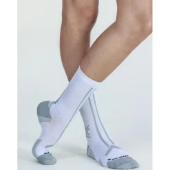 Chaussettes X Socks Trail Run Discover Crew Arctic White Pearl Grey