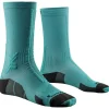 Chaussettes X Socks Trail Run Discover Crew Lake Green Sunset Blue
