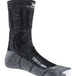 Chaussettes X Socks Trek X Linen Dolomite Grey Melange Opal Black