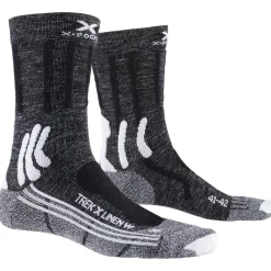 Chaussettes X Socks Trek X Linen 4.0 Lady Dolomite Grey Melange Opal Black