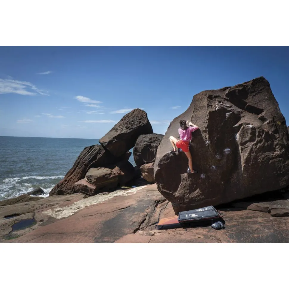 Chaussons d'escalade EB Jarvis Lace Noir Rouge