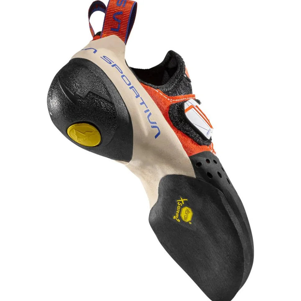 Chaussons d'escalade La Sportiva Solution Woman White Lily Orange