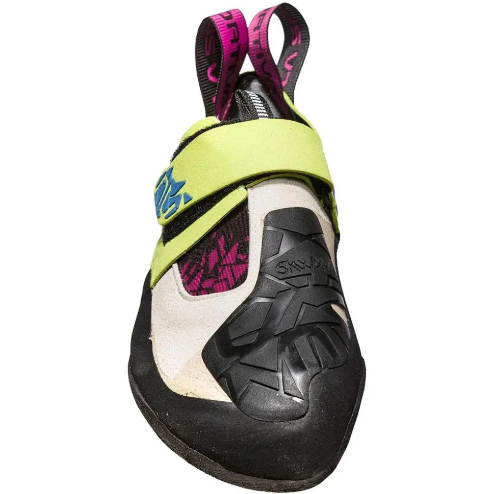 Chaussons d'escalade La Sportiva Skwama Woman Apple Green Cobalt Blue