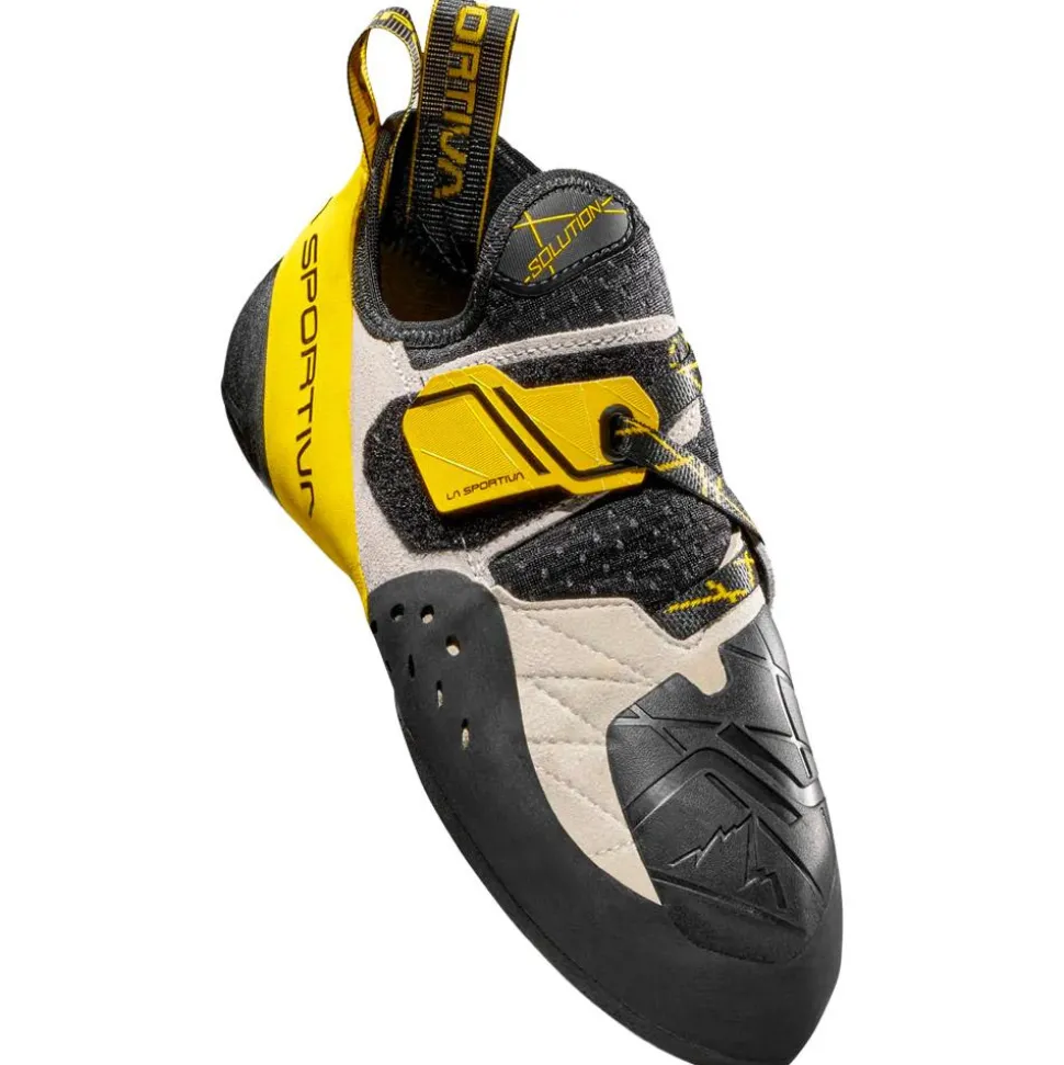 Chaussons d'escalade La Sportiva Solution White Yellow