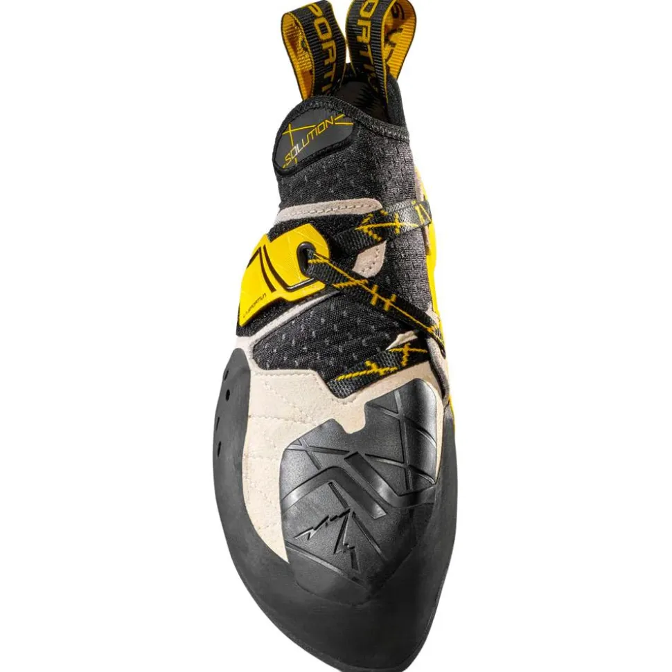 Chaussons d'escalade La Sportiva Solution White Yellow