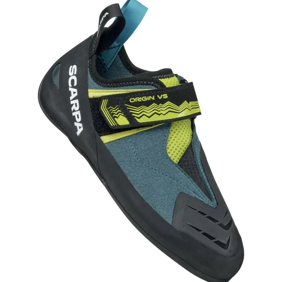 Chaussons d'escalade Scarpa Origin Vs Petrol Lime