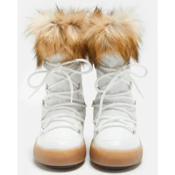 Chaussures après-ski Moon Boot Ltrack Monaco Low White