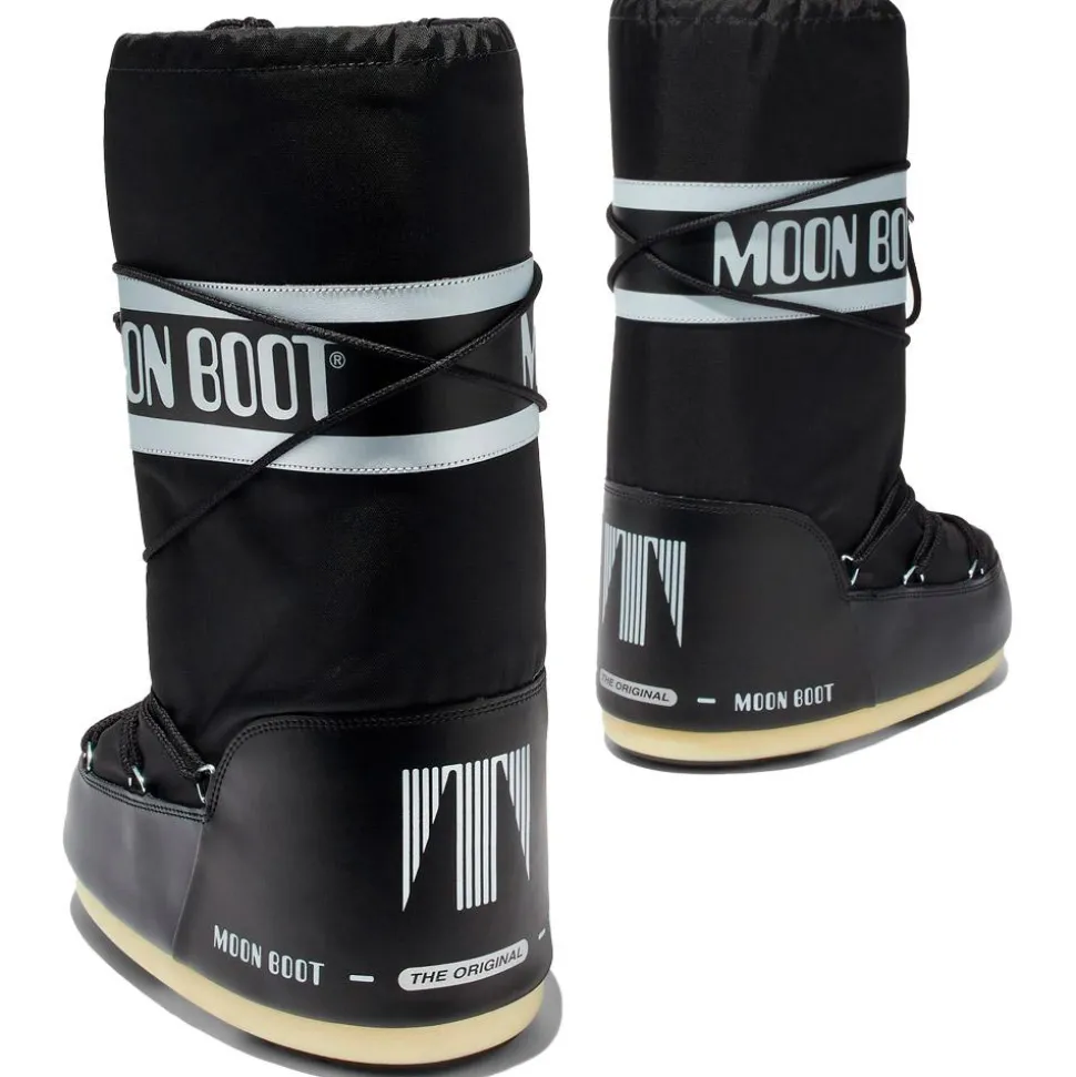 Chaussures après-ski Moon Boot Nylon Woman Black